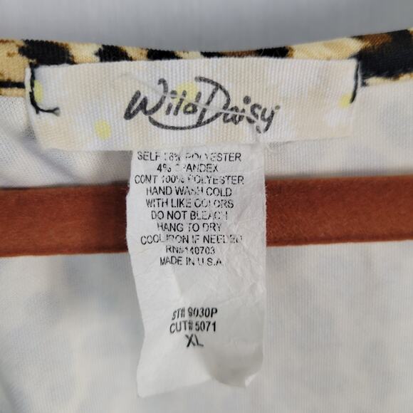 Vintage sleeveless leopard print sheer lace waist mini dress sz XL Y2K 90s USA - Picture 4 of 5